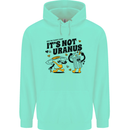 Its Not Uranus Funny Climate Change Mens 80% Cotton Hoodie Peppermint