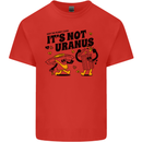 Its Not Uranus Funny Climate Change Mens Cotton T-Shirt Tee Top Red