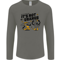 Its Not Uranus Funny Climate Change Mens Long Sleeve T-Shirt Charcoal