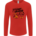 Its Not Uranus Funny Climate Change Mens Long Sleeve T-Shirt Red