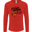 Its Not Uranus Funny Climate Change Mens Long Sleeve T-Shirt Red