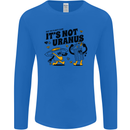 Its Not Uranus Funny Climate Change Mens Long Sleeve T-Shirt Royal Blue