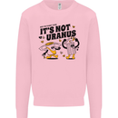 Its Not Uranus Funny Climate Change Mens Sweatshirt Jumper Light Pink