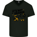 Its Not Uranus Funny Climate Change Mens V-Neck Cotton T-Shirt Black