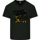 Its Not Uranus Funny Climate Change Mens V-Neck Cotton T-Shirt Black
