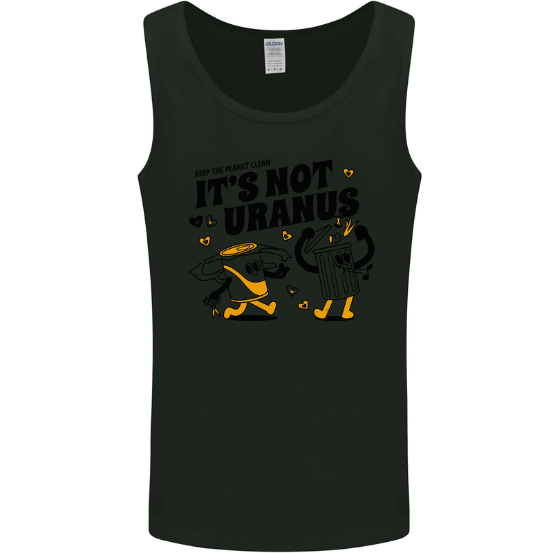 Its Not Uranus Funny Climate Change Mens Vest Tank Top Black