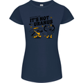 Its Not Uranus Funny Climate Change Womens Petite Cut T-Shirt Navy Blue