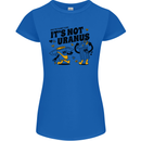 Its Not Uranus Funny Climate Change Womens Petite Cut T-Shirt Royal Blue
