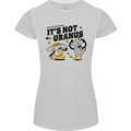 Its Not Uranus Funny Climate Change Womens Petite Cut T-Shirt Sports Grey