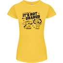 Its Not Uranus Funny Climate Change Womens Petite Cut T-Shirt Yellow