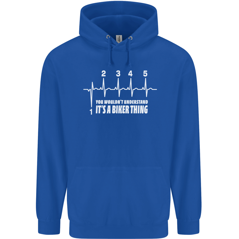 Its a Biker Thing Motorcycle Motorbike Childrens Kids Hoodie Royal Blue