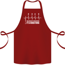 Its a Biker Thing Motorcycle Motorbike Cotton Apron 100% Organic Maroon
