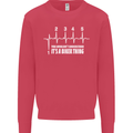 Its a Biker Thing Motorcycle Motorbike Kids Sweatshirt Jumper Heliconia