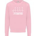Its a Biker Thing Motorcycle Motorbike Kids Sweatshirt Jumper Light Pink