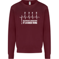 Its a Biker Thing Motorcycle Motorbike Kids Sweatshirt Jumper Maroon