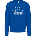 Its a Biker Thing Motorcycle Motorbike Kids Sweatshirt Jumper Royal Blue
