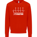 Its a Biker Thing Motorcycle Motorbike Mens Sweatshirt Jumper Bright Red