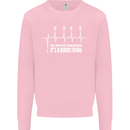 Its a Biker Thing Motorcycle Motorbike Mens Sweatshirt Jumper Light Pink