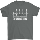 Its a Biker Thing Motorcycle Motorbike Mens T-Shirt Cotton Gildan Charcoal