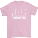 Its a Biker Thing Motorcycle Motorbike Mens T-Shirt Cotton Gildan Light Pink