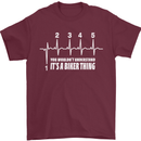 Its a Biker Thing Motorcycle Motorbike Mens T-Shirt Cotton Gildan Maroon