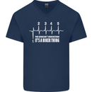 Its a Biker Thing Motorcycle Motorbike Mens V-Neck Cotton T-Shirt Navy Blue