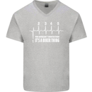 Its a Biker Thing Motorcycle Motorbike Mens V-Neck Cotton T-Shirt Sports Grey