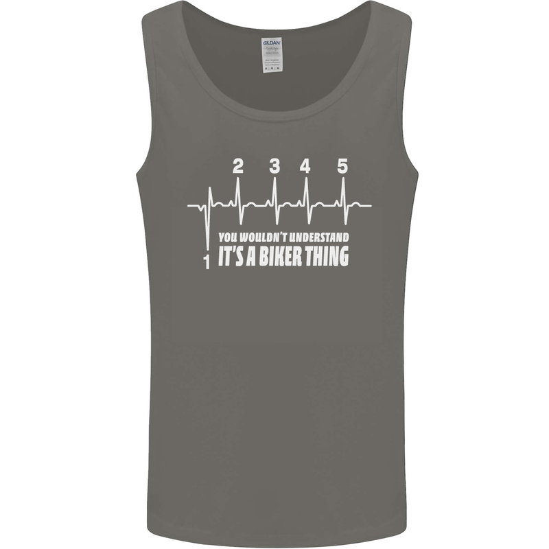 Its a Biker Thing Motorcycle Motorbike Mens Vest Tank Top Charcoal