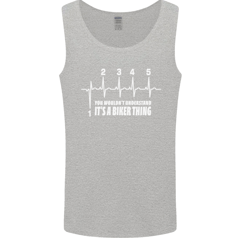 Its a Biker Thing Motorcycle Motorbike Mens Vest Tank Top Sports Grey