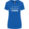 Its a Biker Thing Motorcycle Motorbike Womens Wider Cut T-Shirt Royal Blue