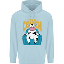 Its a Cowch Funny Cow Childrens Kids Hoodie Light Blue