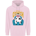 Its a Cowch Funny Cow Childrens Kids Hoodie Light Pink