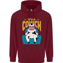 Its a Cowch Funny Cow Childrens Kids Hoodie Maroon