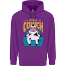 Its a Cowch Funny Cow Childrens Kids Hoodie Purple