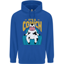 Its a Cowch Funny Cow Childrens Kids Hoodie Royal Blue