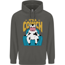 Its a Cowch Funny Cow Childrens Kids Hoodie Storm Grey