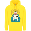 Its a Cowch Funny Cow Childrens Kids Hoodie Yellow