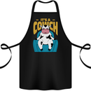 Its a Cowch Funny Cow Cotton Apron 100% Organic Black