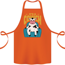 Its a Cowch Funny Cow Cotton Apron 100% Organic Orange