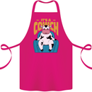 Its a Cowch Funny Cow Cotton Apron 100% Organic Pink