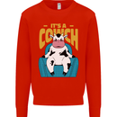 Its a Cowch Funny Cow Kids Sweatshirt Jumper Bright Red