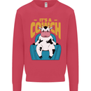 Its a Cowch Funny Cow Kids Sweatshirt Jumper Heliconia