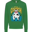 Its a Cowch Funny Cow Kids Sweatshirt Jumper Irish Green