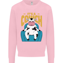 Its a Cowch Funny Cow Kids Sweatshirt Jumper Light Pink