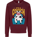 Its a Cowch Funny Cow Kids Sweatshirt Jumper Maroon