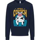 Its a Cowch Funny Cow Kids Sweatshirt Jumper Navy Blue