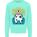 Its a Cowch Funny Cow Kids Sweatshirt Jumper Peppermint