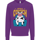 Its a Cowch Funny Cow Kids Sweatshirt Jumper Purple