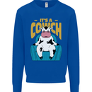 Its a Cowch Funny Cow Kids Sweatshirt Jumper Royal Blue