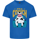 Its a Cowch Funny Cow Kids T-Shirt Childrens Royal Blue